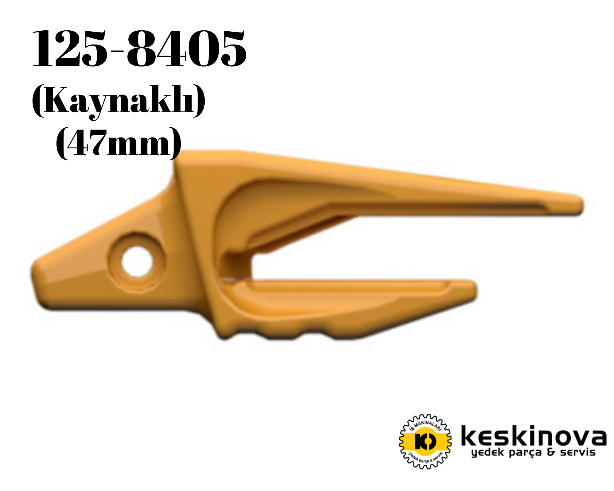 CATERPILLAR OEM CAT 980 F G MODEL SAĞ ADAPTÖR(KAYNAKLI) 1258405 47mm